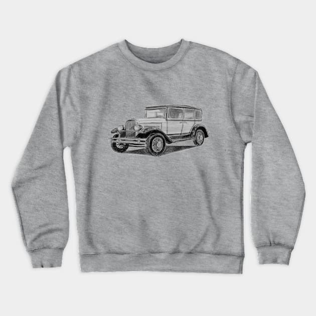 Retro car Crewneck Sweatshirt by An.D.L.